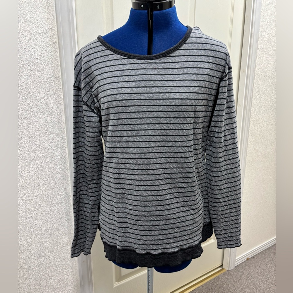 Columbia Sportswear cotton knit long sleeve tunic, XL, grey/dark grey